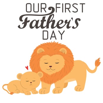 Our first Fathers Day vector