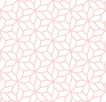 A seamless pattern of pink and white geometric shapes vector