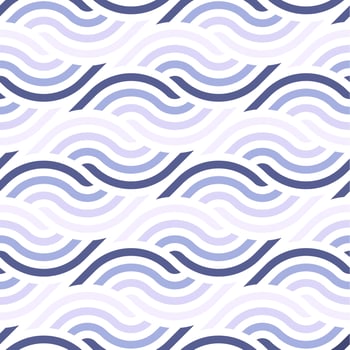 A seamless pattern with blue waves vector