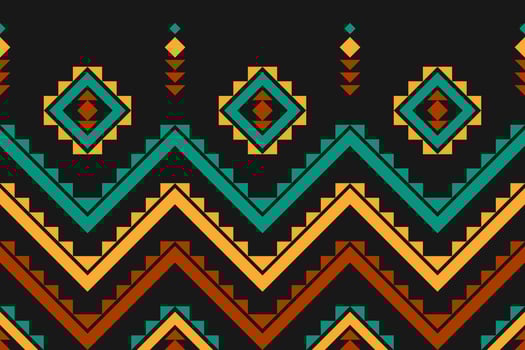 Geometric ethnic seamless pattern traditional. Aztec ethnic ornament print. Tribal pattern style. vector