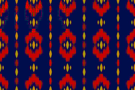Abstract ethnic ikat art. Seamless pattern in tribal. Aztec geometric ornament print. vector