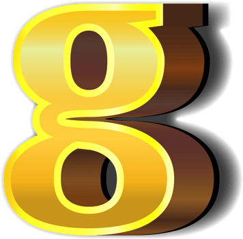 Shiny gold alphabet letters png