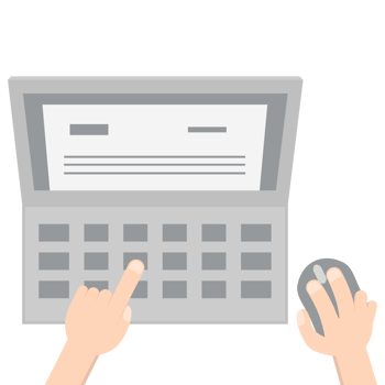 Hand Playing Laptop Typing Work Gadget Tech png