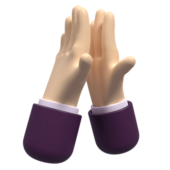 3D Illustration of Gesture Hand png