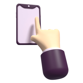3D Illustration of Gesture Hand png