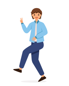 Smiling Man Making Positive Hand Gesture Posing v sign png