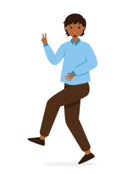 Smiling Man Making Positive Hand Gesture Posing v sign png