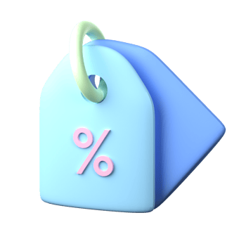Discount 3D Icon Illustration png