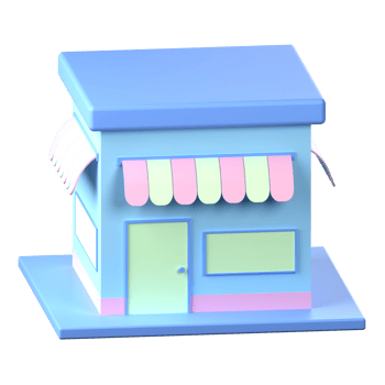 Store 3D Icon Illustration png