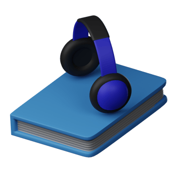 Audio Book 3D Icon Illustration png