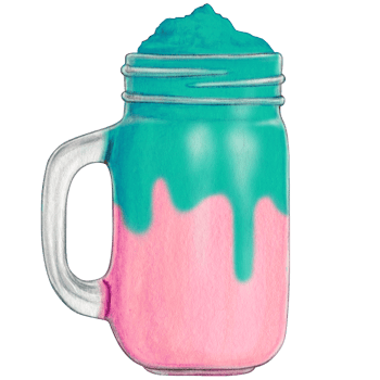 watercolor hand drawn milkshake png