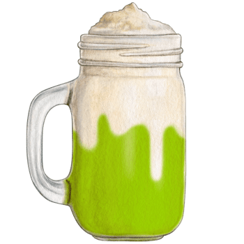 watercolor hand drawn milkshake png