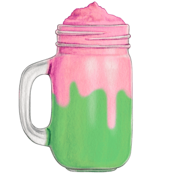 watercolor hand drawn milkshake png
