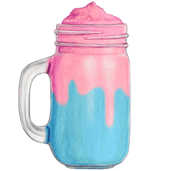 watercolor hand drawn milkshake png