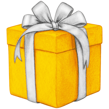 Watercolor hand drawn christmas gift png