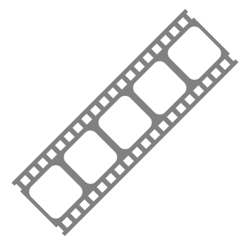 Silhouette of the Filmstrip for Art Illustration, Movie Poster, Apps, Website, Pictogram or Graphic Design Element. Format PNG