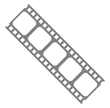 Silhouette of the Filmstrip for Art Illustration, Movie Poster, Apps, Website, Pictogram or Graphic Design Element. Format PNG