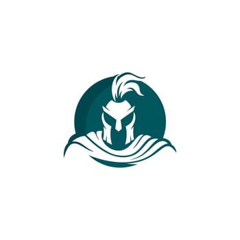 Logo for a knight with sword and shield. vector
