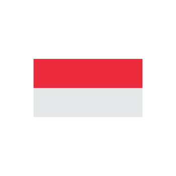 indonesian flag vector icon illustration