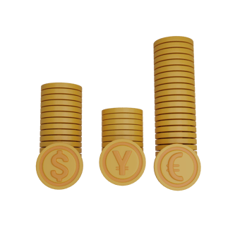 financial icon 3d rendering png