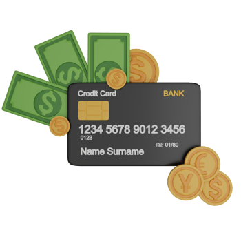 financial icon 3d rendering png
