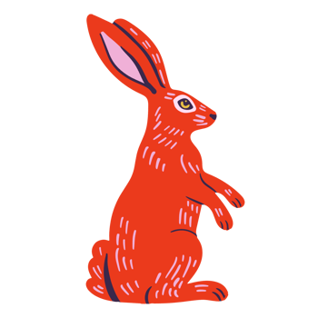 Chinese Red Rabbit png