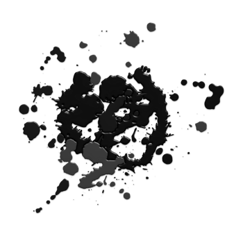 Realistic 3D render of a acrylic paint splattered with ink or watercolor. Abstract circle drops and dots, this splat-filled mess is perfect for any creative design. With a realistic texture. png