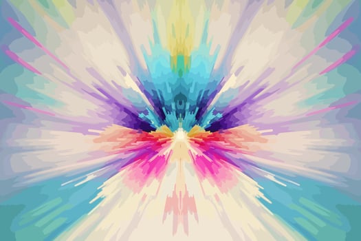 Simple ikat blur explosion powder rainbow pastel background. Abstract minimal seamless pattern graphic blurred line. Design for texture textile print art background wallpaper tile backdrop vector. vector