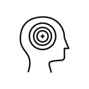Editable Icon of Focus Target, Vector illustration isolated on white background. using for Presentation, website or mobile app