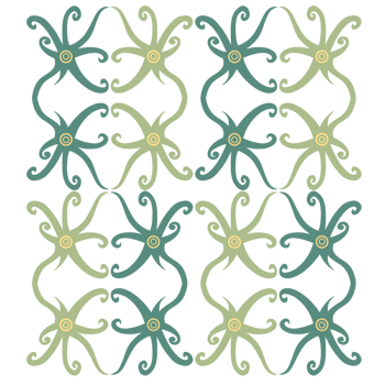 various forms of typical Kalimantan batik png