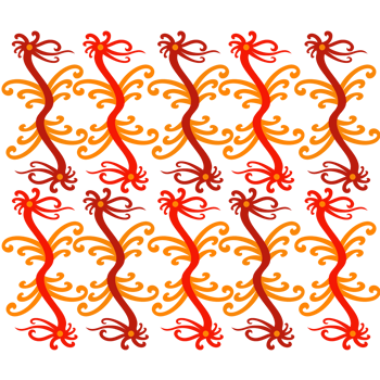 various forms of typical Kalimantan batik png