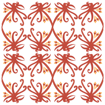 various forms of typical Kalimantan batik png