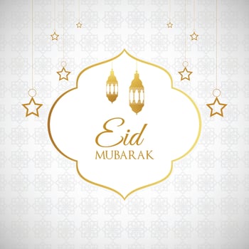 Eid Mubarak Greeting design vector
