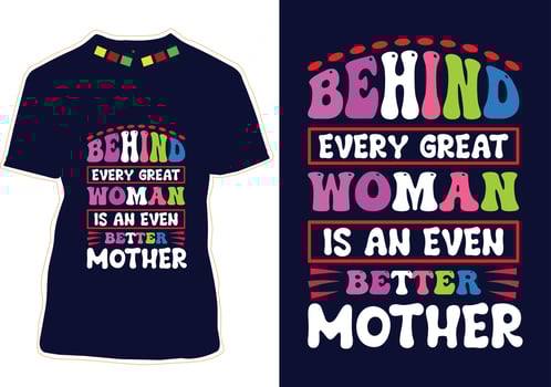 Happy Mothers Day T-shirt Design vector