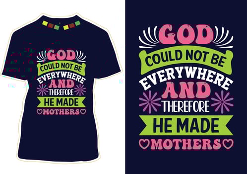 Happy Mothers Day T-shirt Design vector