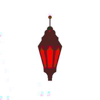 Islamic lantern icon, illustration of a lantern with an elegant concept, suitable for Ramadan and Eid designs vector