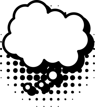 Thinking bubble png graphic clipart design