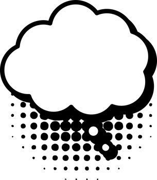 Thinking bubble png graphic clipart design