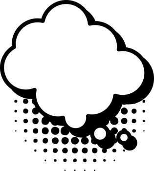 Thinking bubble png graphic clipart design