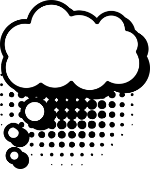 Thinking bubble png graphic clipart design