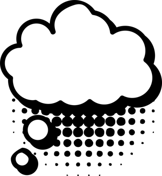 Thinking bubble png graphic clipart design