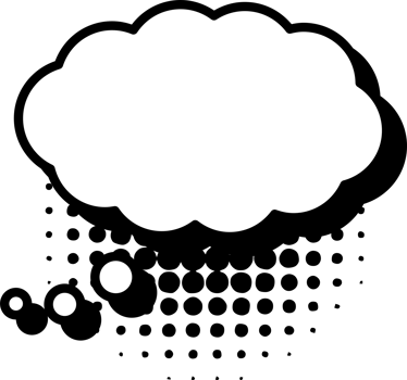 Thinking bubble png graphic clipart design