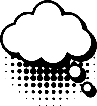 Thinking bubble png graphic clipart design