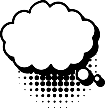 Thinking bubble png graphic clipart design