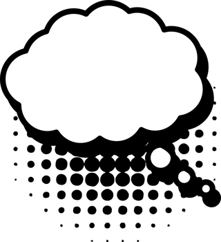 Thinking bubble png graphic clipart design