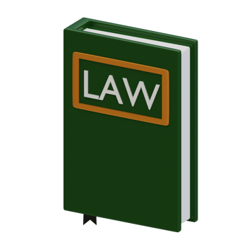 3d rendered book of law perfect for court design project png