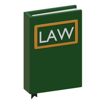 3d rendered book of law perfect for court design project png