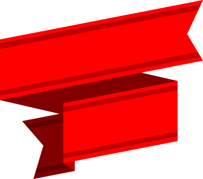 Red Ribbon Flat Illustration png
