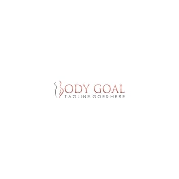 Body goal creative beauty logo design vector