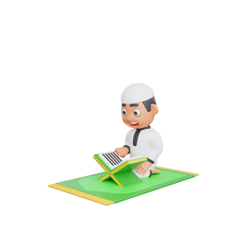 3D Character Design of a Muslim Man png